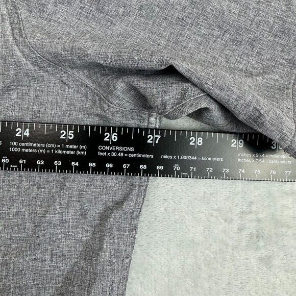 Croft&Barrow Quick Dry Shirt Mens Big&Tall XL Tall Grey Vented Outdoors Western - Picture 9 of 13